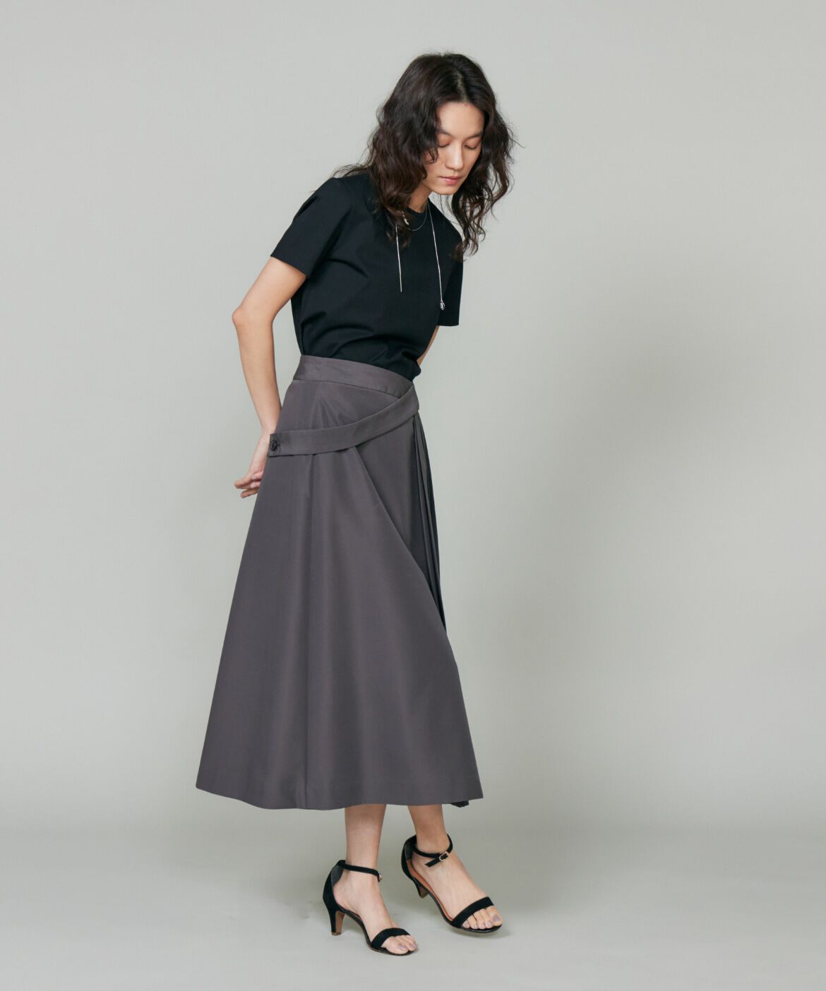 la veille by SUPERIOR CLOSET「《大きいサイズ》ラップライクスカート」|スカート|