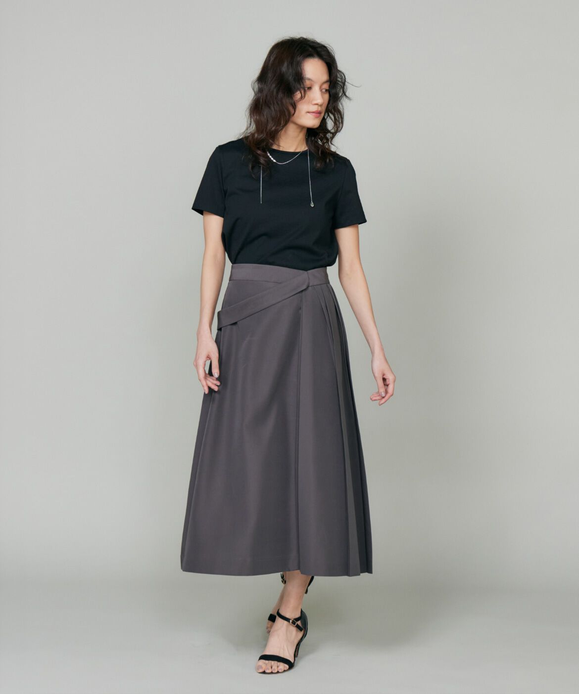 la veille by SUPERIOR CLOSET「《大きいサイズ》ラップライクスカート」|スカート|