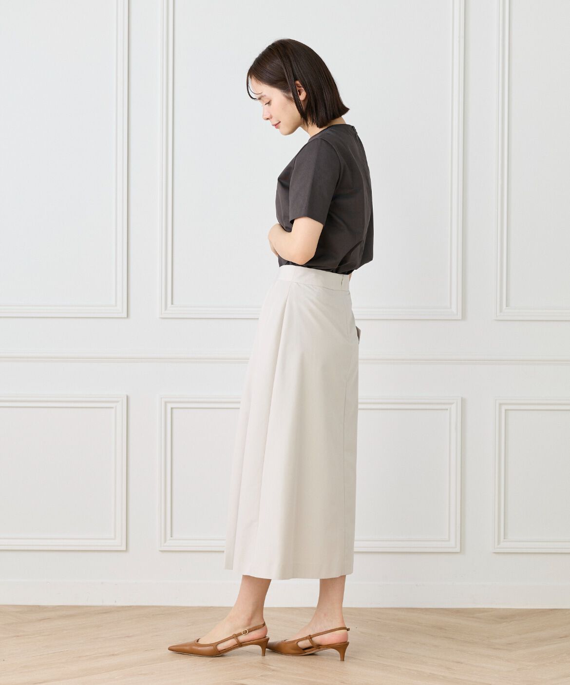la veille by SUPERIOR CLOSET「《大きいサイズ》ラップライクスカート」|スカート|