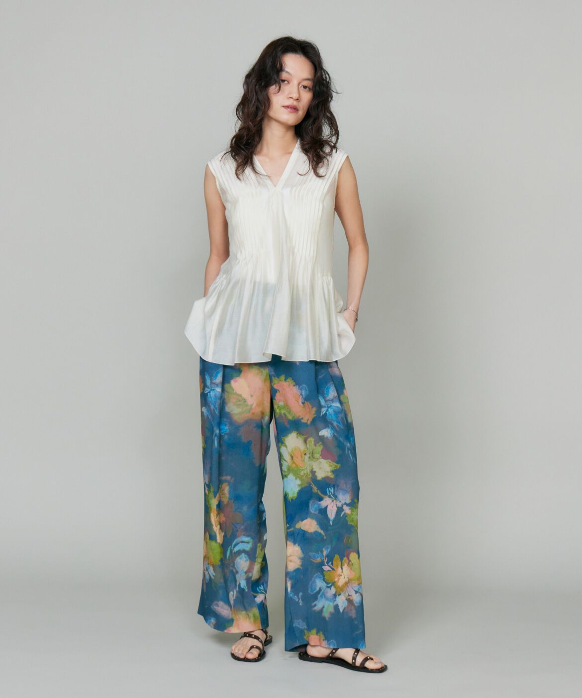 la veille by SUPERIOR CLOSET「《大きいサイズ》ピンタックブラウス」|シャツ・ブラウス|
