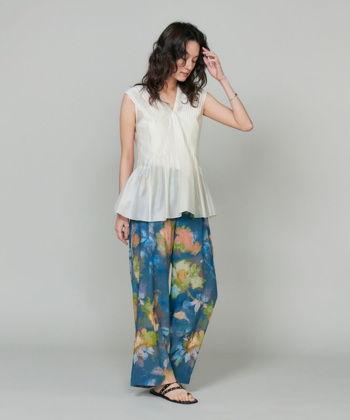 la veille by SUPERIOR CLOSET「《大きいサイズ》ピンタックブラウス」|シャツ・ブラウス|