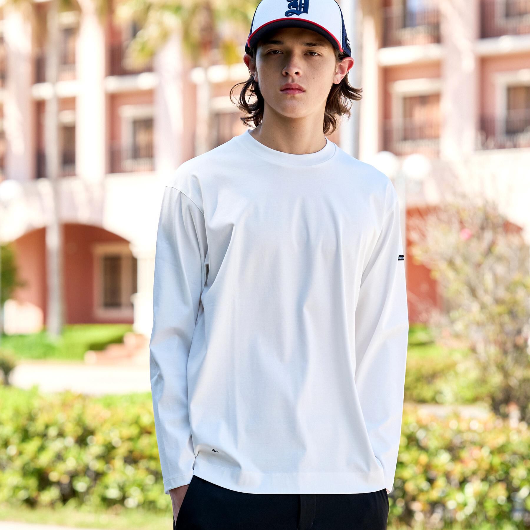 DRESSTERIOR「【接触冷感／抗菌防臭／消臭】ICE CLEAR COTTON クルーネックロンT」|Tシャツ・カットソー|