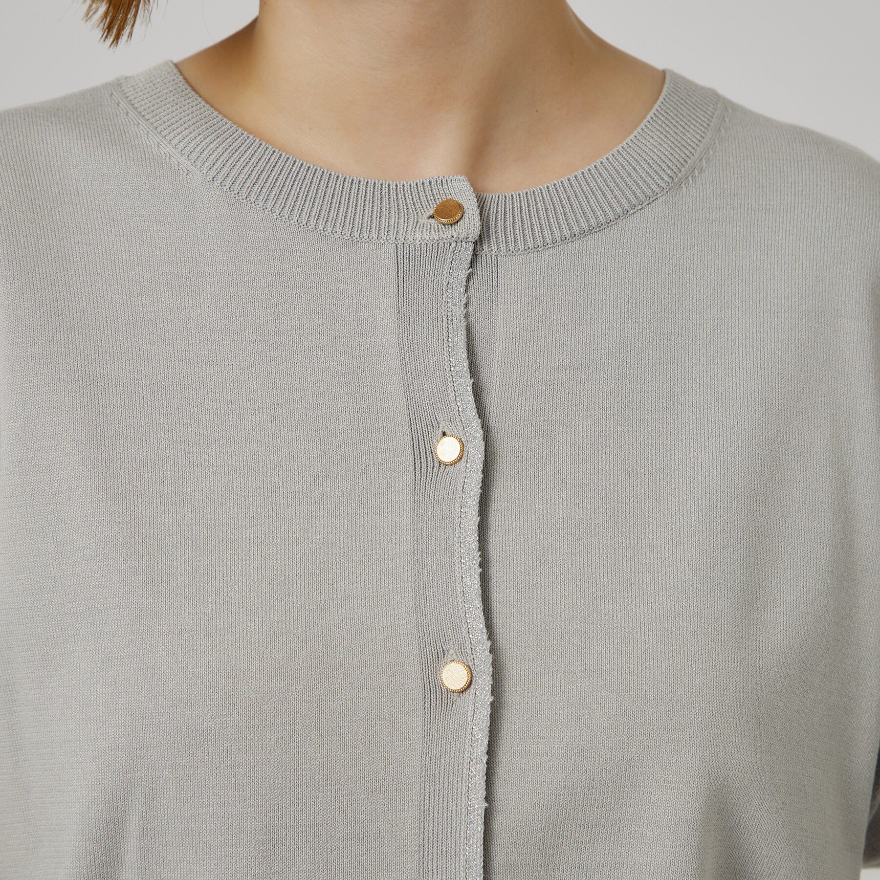 grove「【前後2WAY】さりげなく、上品にきらめく ニットカーディガン」|カーディガン|