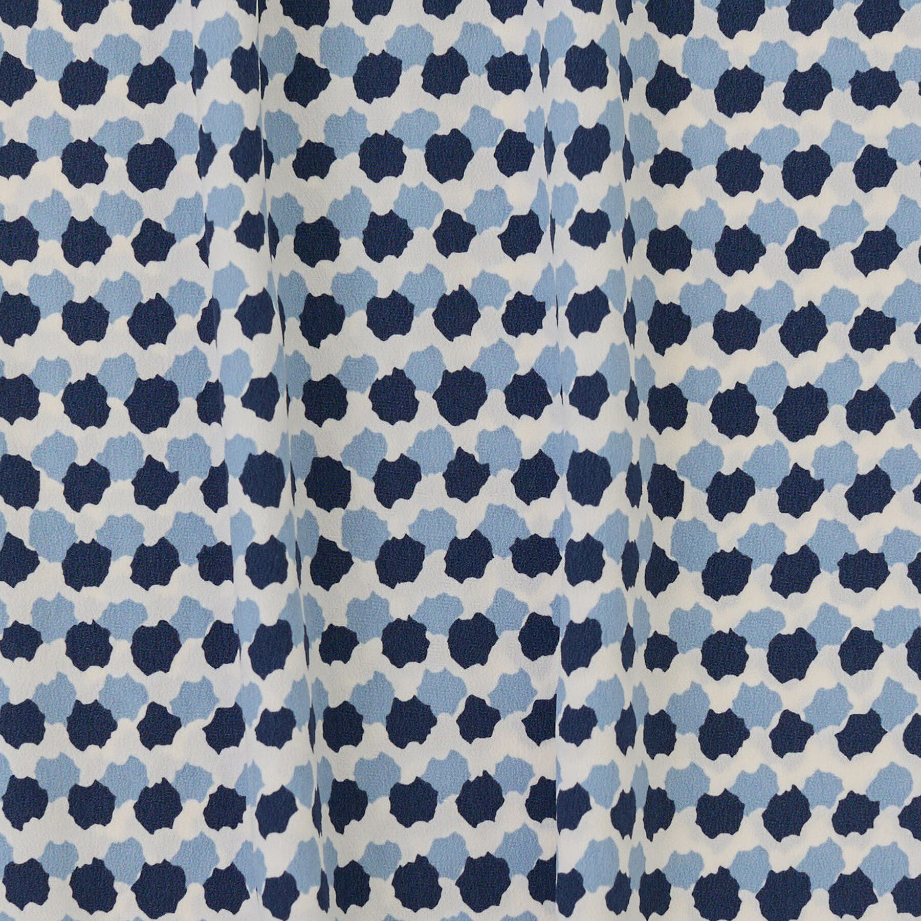 INDIVI「【美シルエット／ベルト付】幾何学ドット柄プリントワンピース」|ワンピース|