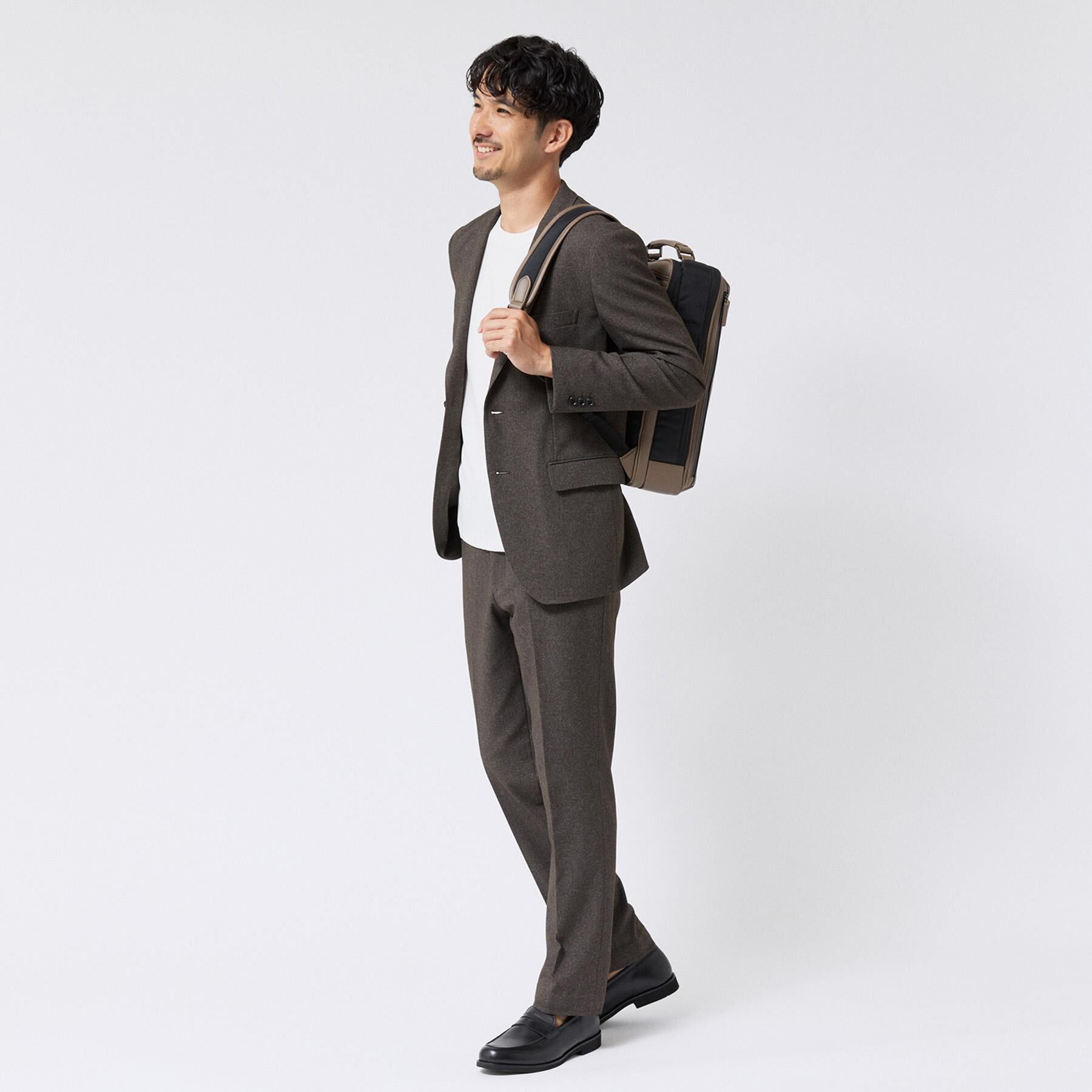 TAKEO KIKUCHI「2重編みガーター ボーダー 長袖 Tシャツ」|Tシャツ・カットソー|