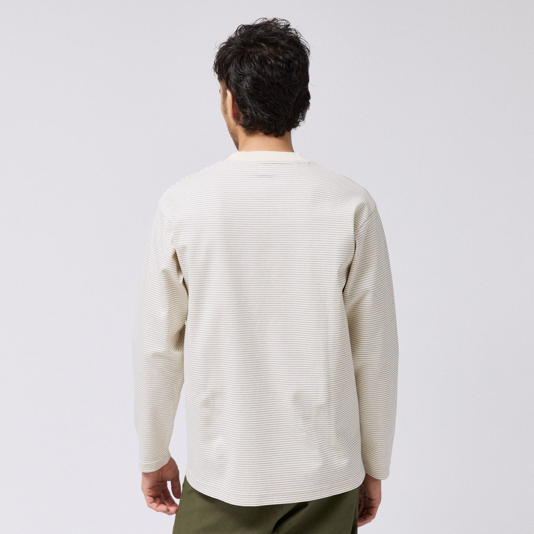 TAKEO KIKUCHI「シルケット ボーダー 長袖 Tシャツ」|Tシャツ・カットソー|