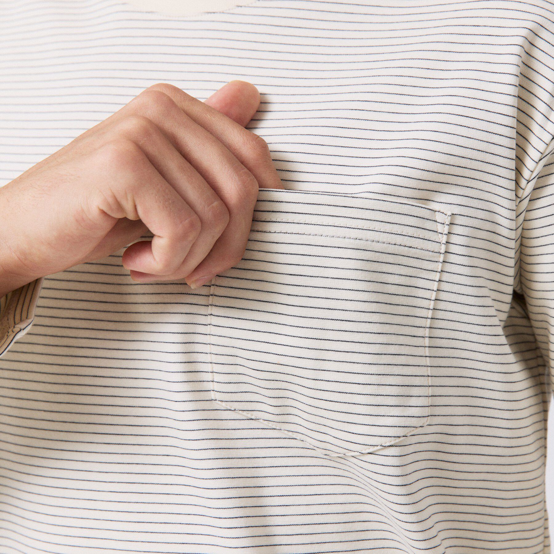 TAKEO KIKUCHI「シルケット ボーダー 長袖 Tシャツ」|Tシャツ・カットソー|