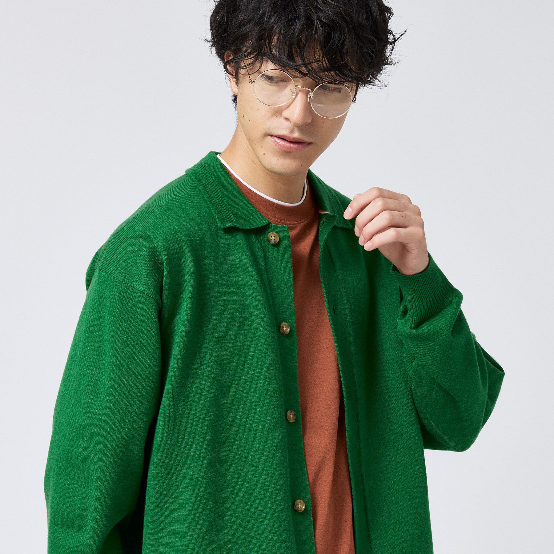 TAKEO KIKUCHI「ニット シャツ カーディガン」|ニット・セーター|