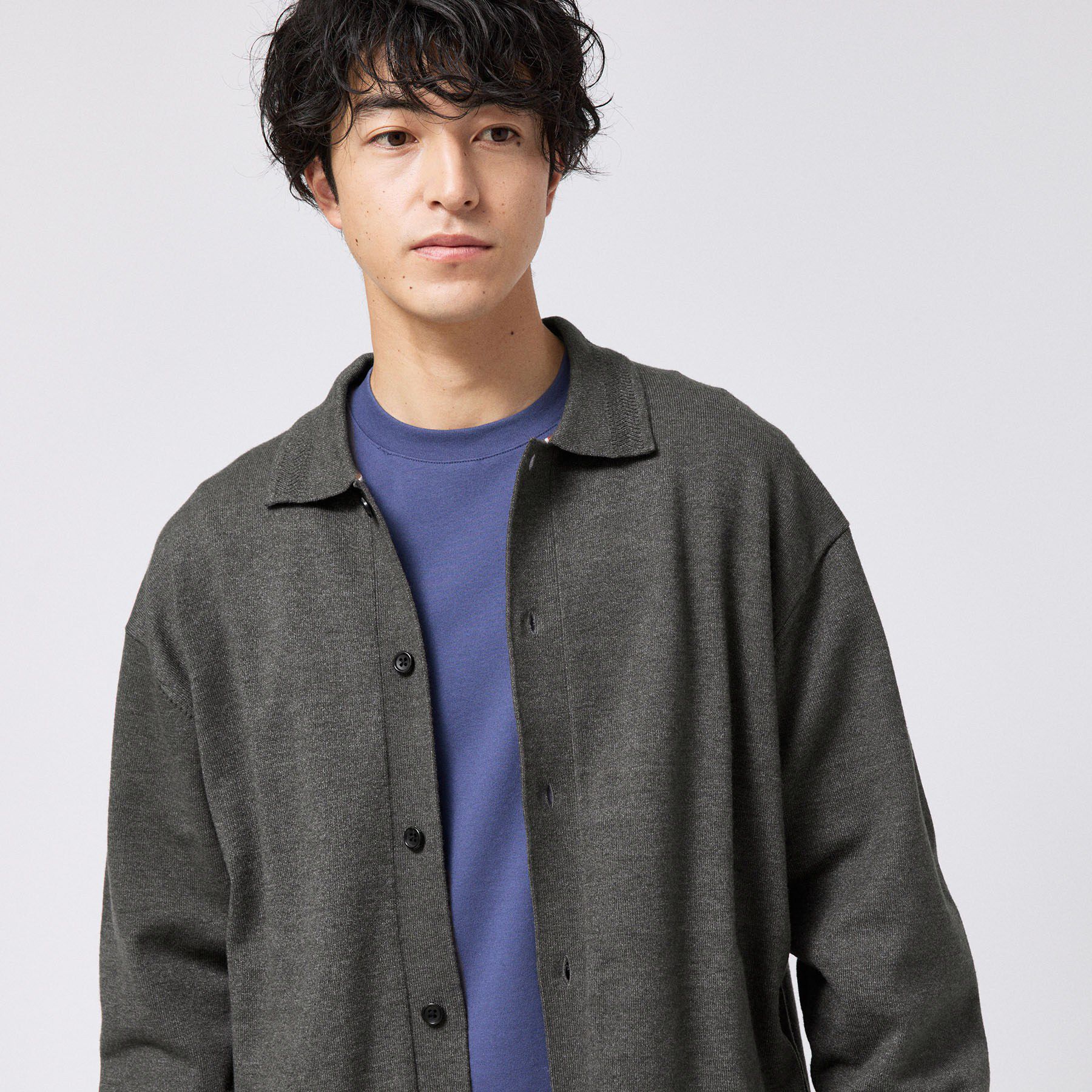 TAKEO KIKUCHI「ニット シャツ カーディガン」|ニット・セーター|