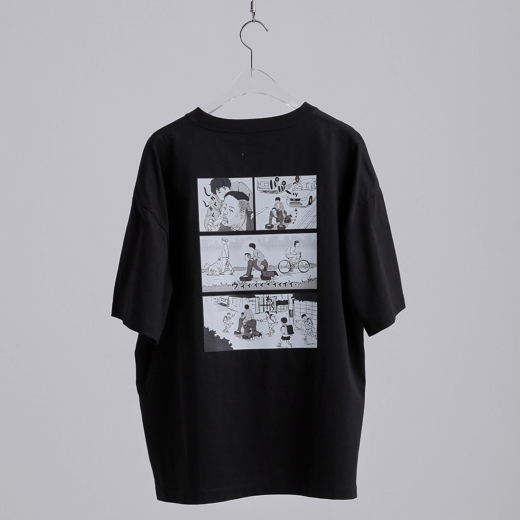 tk.TAKEO KIKUCHI「【エバース&times;tk．TAKEO KIKUCHI】コラボレーションTシャツ　SCENE１」|Tシャツ・カットソー|ブラック(019)