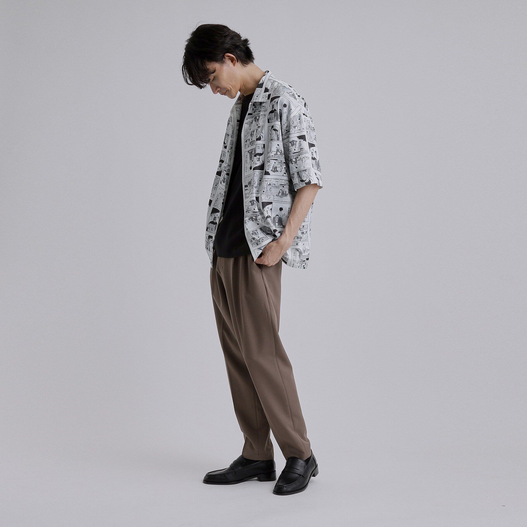 tk.TAKEO KIKUCHI「【エバース&times;tk．TAKEO KIKUCHI】コラボレーション2WAYシャツ」|シャツ・ブラウス|