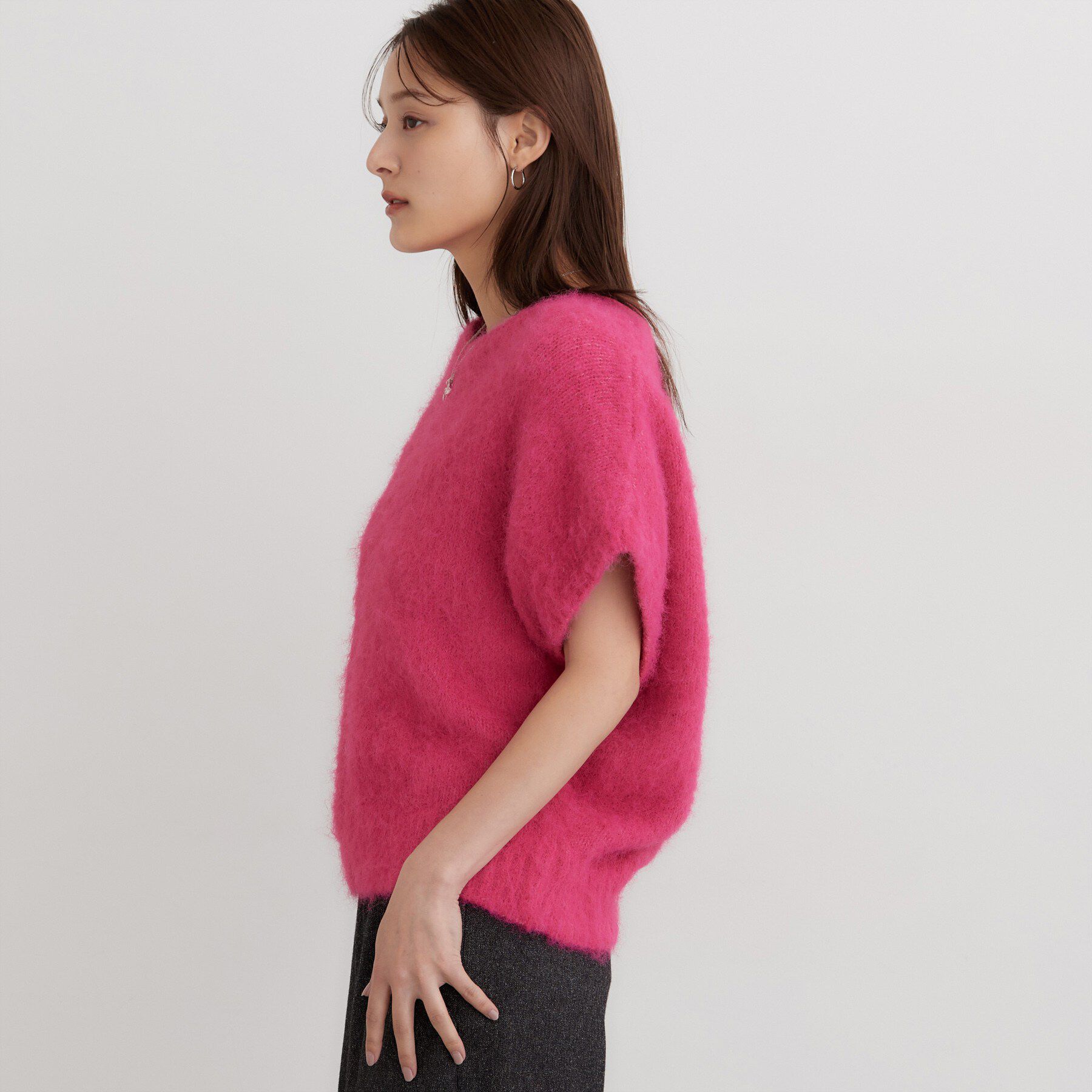 THE SHOP TK「ふわふわシャギーフレンチニット」|ニット・セーター|
