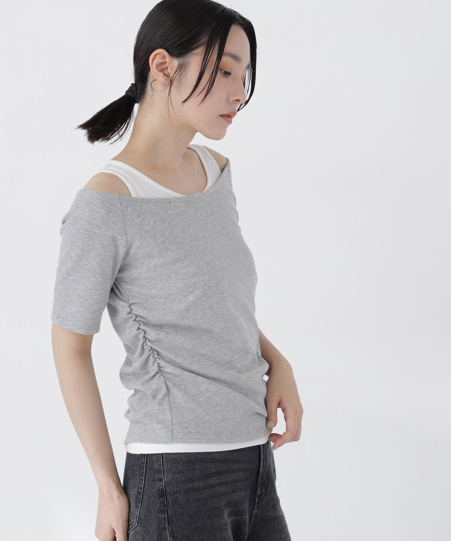  「レイヤードライクカットソー」|Tシャツ・カットソー|