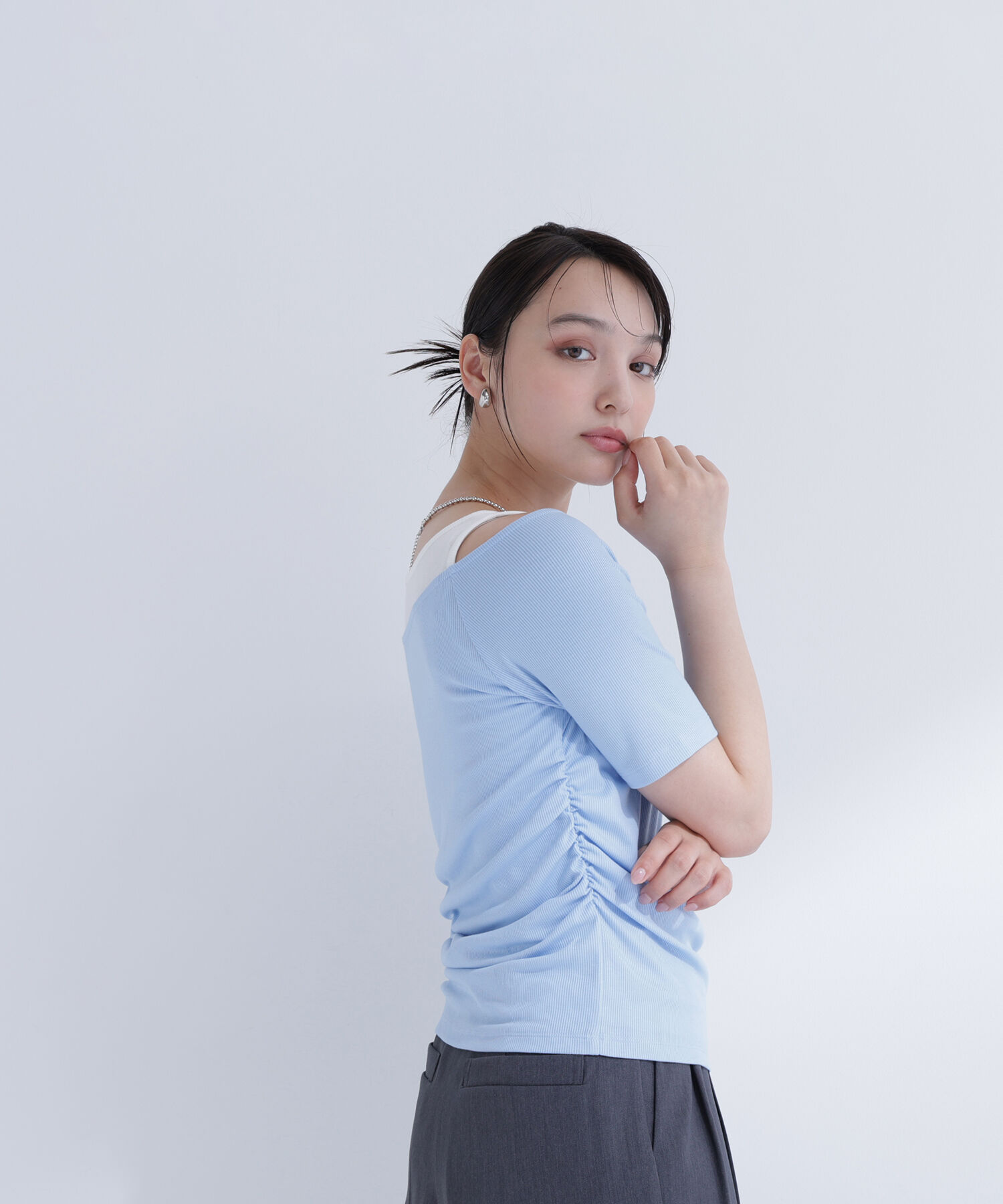  「レイヤードライクカットソー」|Tシャツ・カットソー|