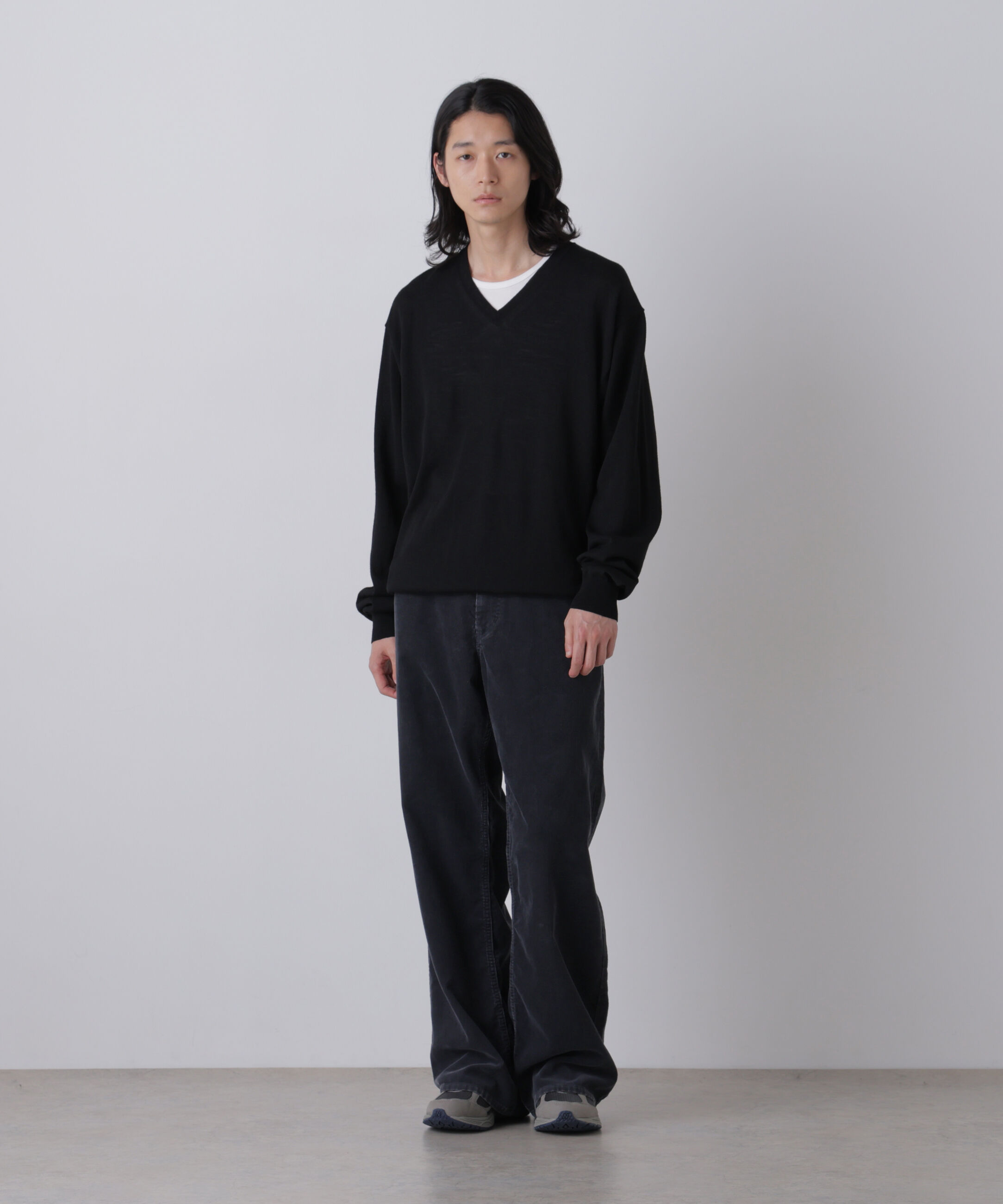 YLEVE 「YLEVE / [UNISEX] SULFUR-DYED BLEACHED CORDUROY PANTS」|その他|NAVY