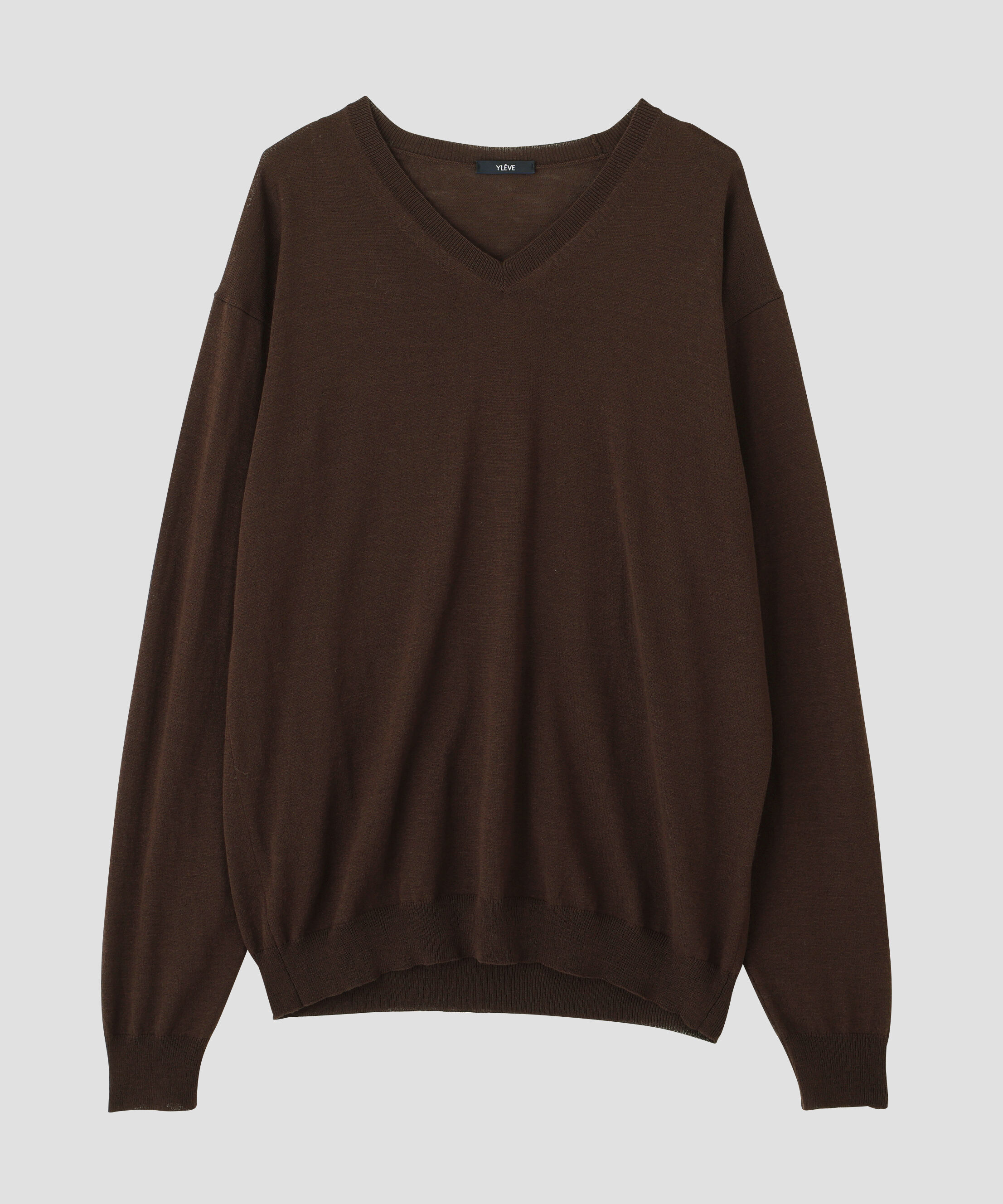 YLEVE 「YLEVE / HIGH TWIST FINE WOOL V-NECK PULLOVER」|ニット・セーター|
