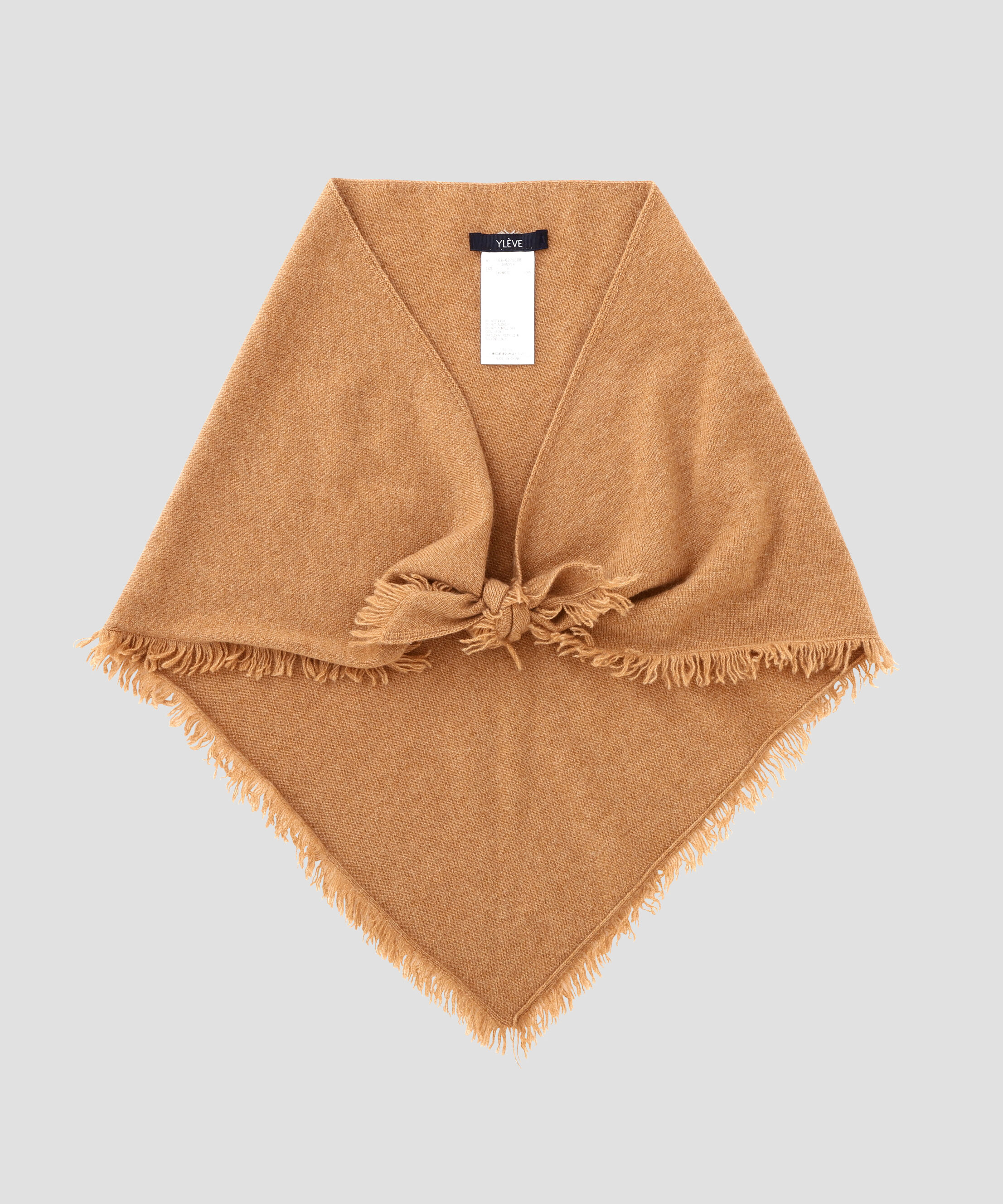 YLEVE 「YLEVE / CASHMERE KNIT TRIANGLE STOLE」|マフラー|