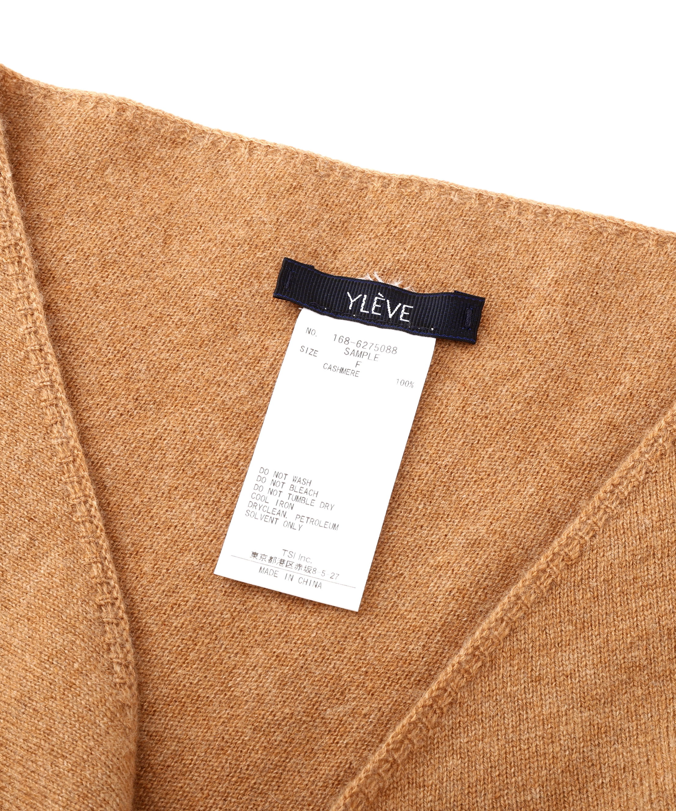 YLEVE 「YLEVE / CASHMERE KNIT TRIANGLE STOLE」|マフラー|