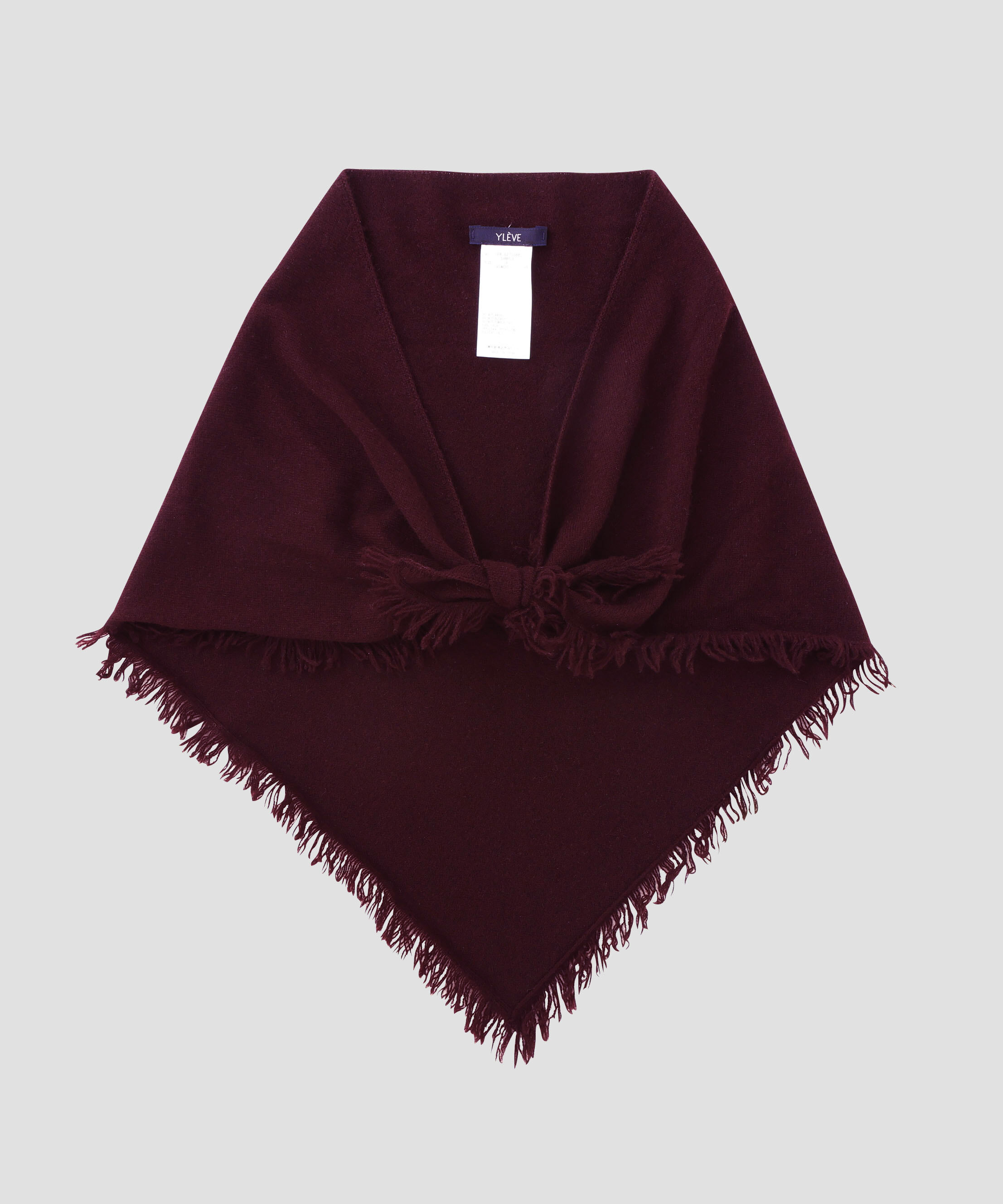 YLEVE 「YLEVE / CASHMERE KNIT TRIANGLE STOLE」|マフラー|