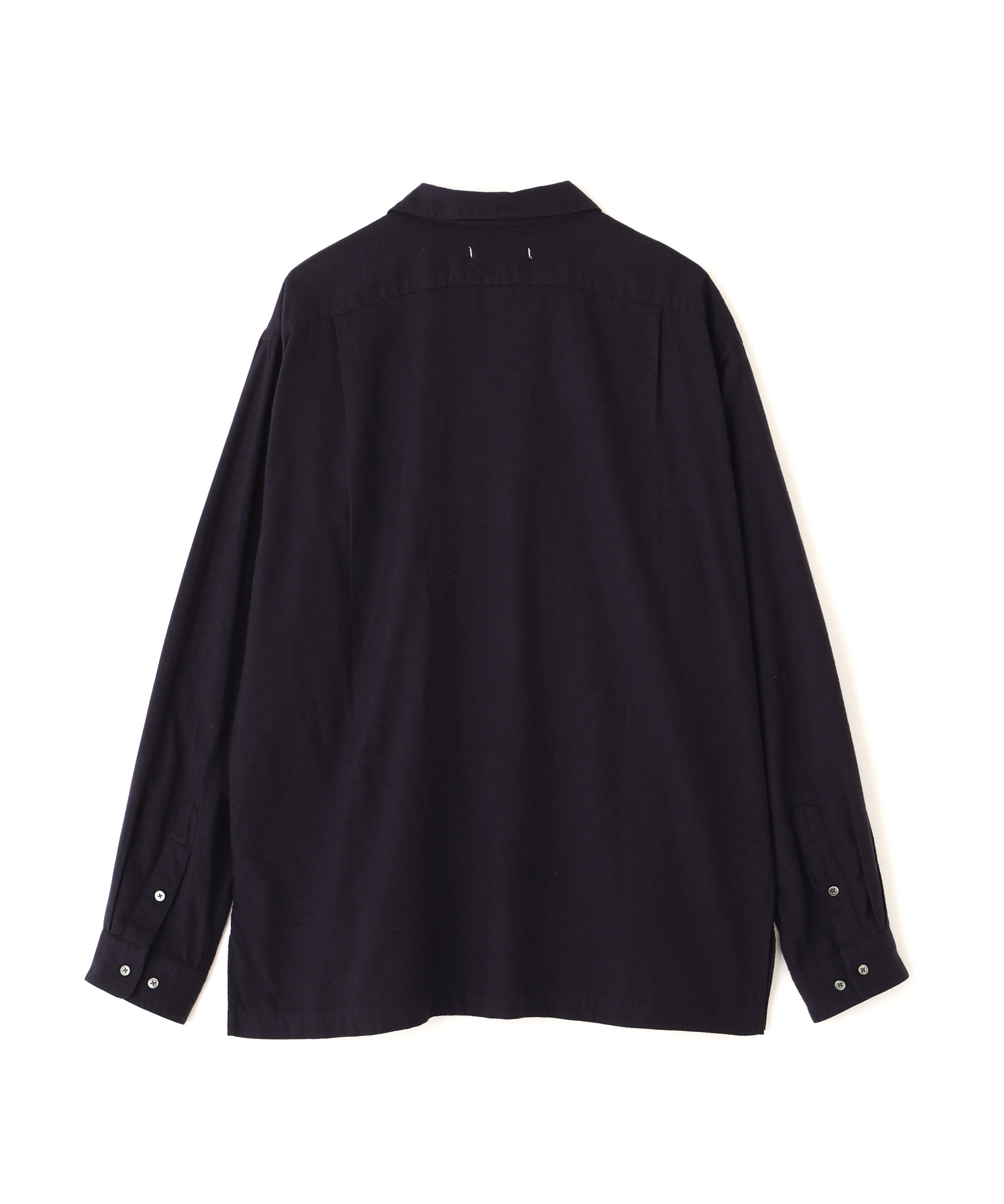 YLEVE 「Ｙ /  [UNISEX] BRUSHED ORGANIC COTTON TENCEL OPEN COLLAR SHIRT」|シャツ・ブラウス|