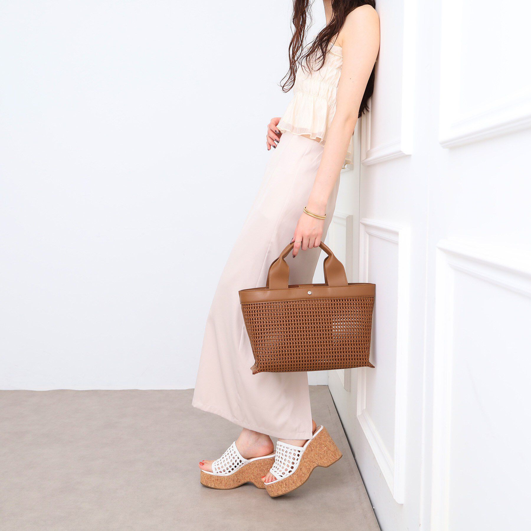 ESPERANZA「【EC限定】横長メッシュトート」|トートバッグ|