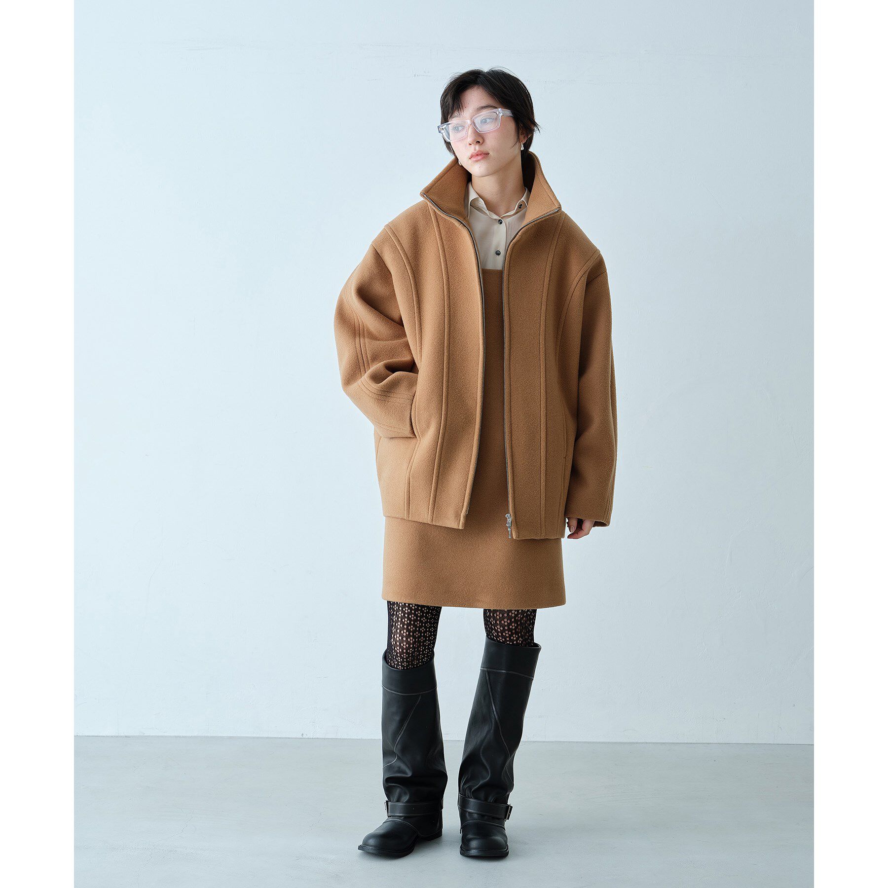 CODE A「wool volume short coat」|その他|