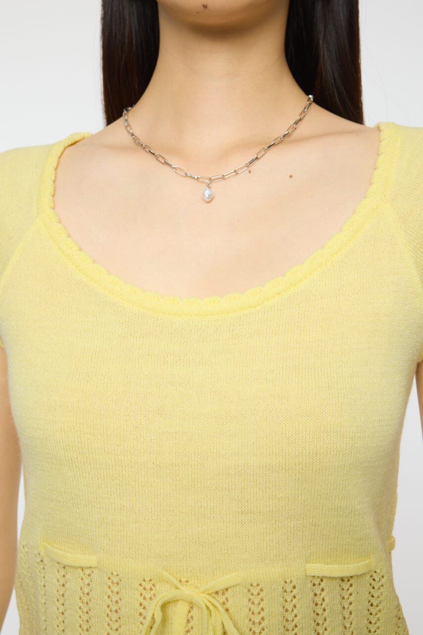 MOUSSY「MIXED EYELET ENSEMBLE トップス」|ニット・セーター|