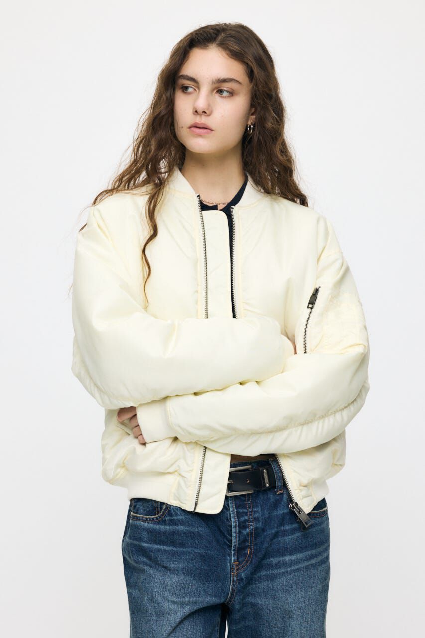 MOUSSY「GATHER NYLON MA-1」|ブルゾン・スタジャン|