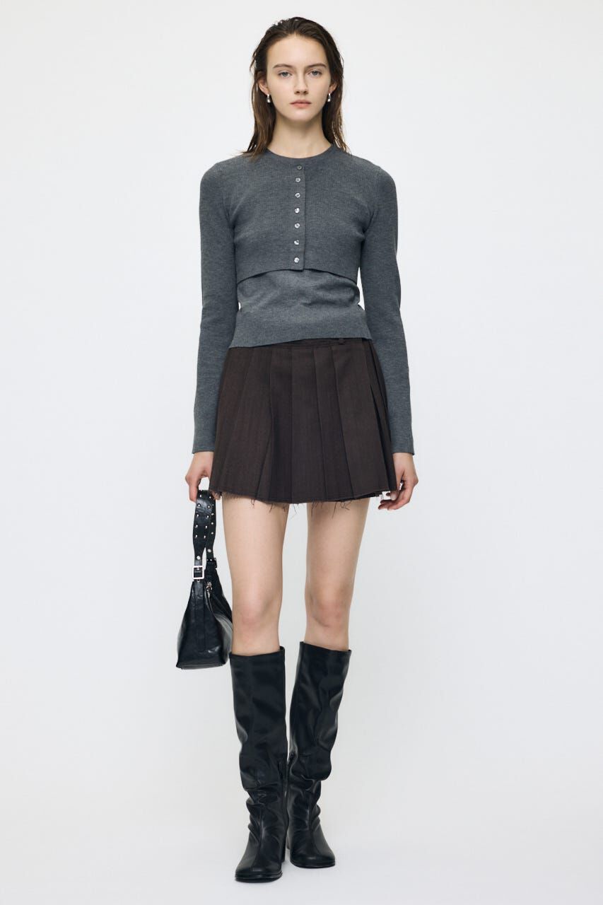 MOUSSY「PLEATED WRAP スカート」|スカート|BRN