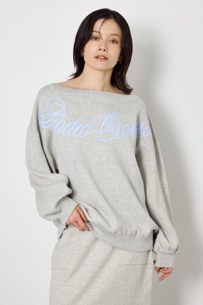 RODEO CROWNS「スウェットライク2wayオフショルニットトップス」|ニット・セーター|T.GRY