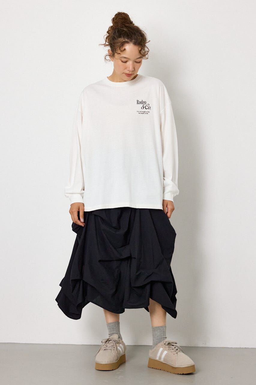 RODEO CROWNS「ホットフィットスタッズロゴロングTシャツ」|Tシャツ・カットソー|
