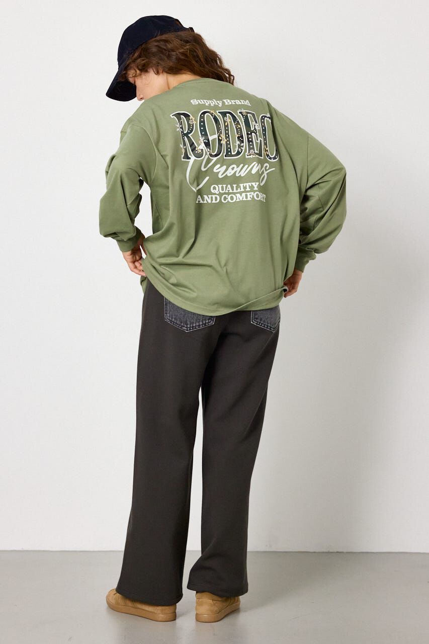 RODEO CROWNS「ホットフィットスタッズロゴロングTシャツ」|Tシャツ・カットソー|
