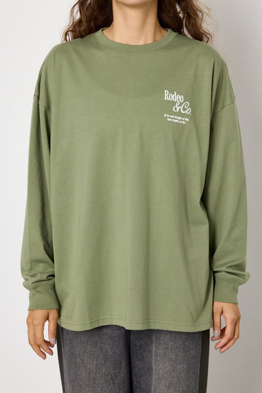 RODEO CROWNS「ホットフィットスタッズロゴロングTシャツ」|Tシャツ・カットソー|