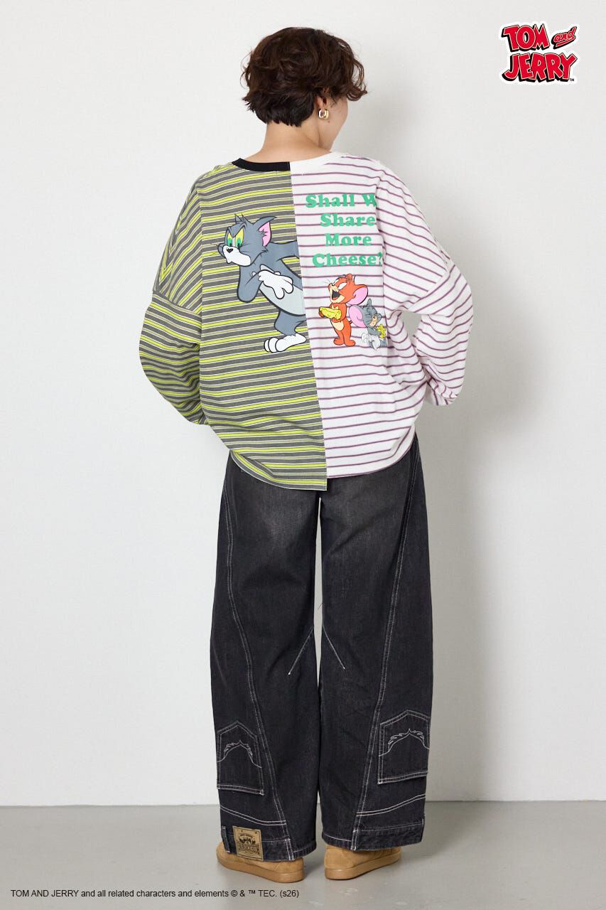 RODEO CROWNS「(TOM and JERRY)カスタムボーダーロンTEE」|Tシャツ・カットソー|