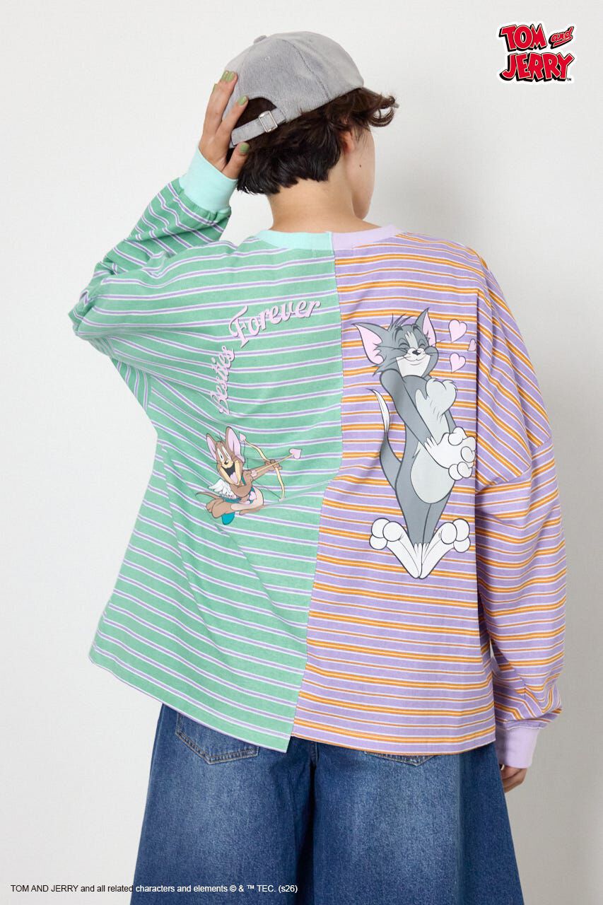 RODEO CROWNS「(TOM and JERRY)カスタムボーダーロンTEE」|Tシャツ・カットソー|