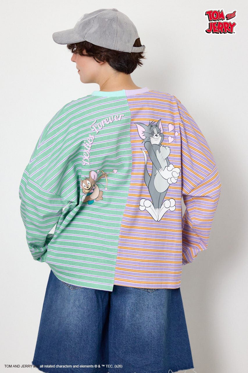 RODEO CROWNS「(TOM and JERRY)カスタムボーダーロンTEE」|Tシャツ・カットソー|