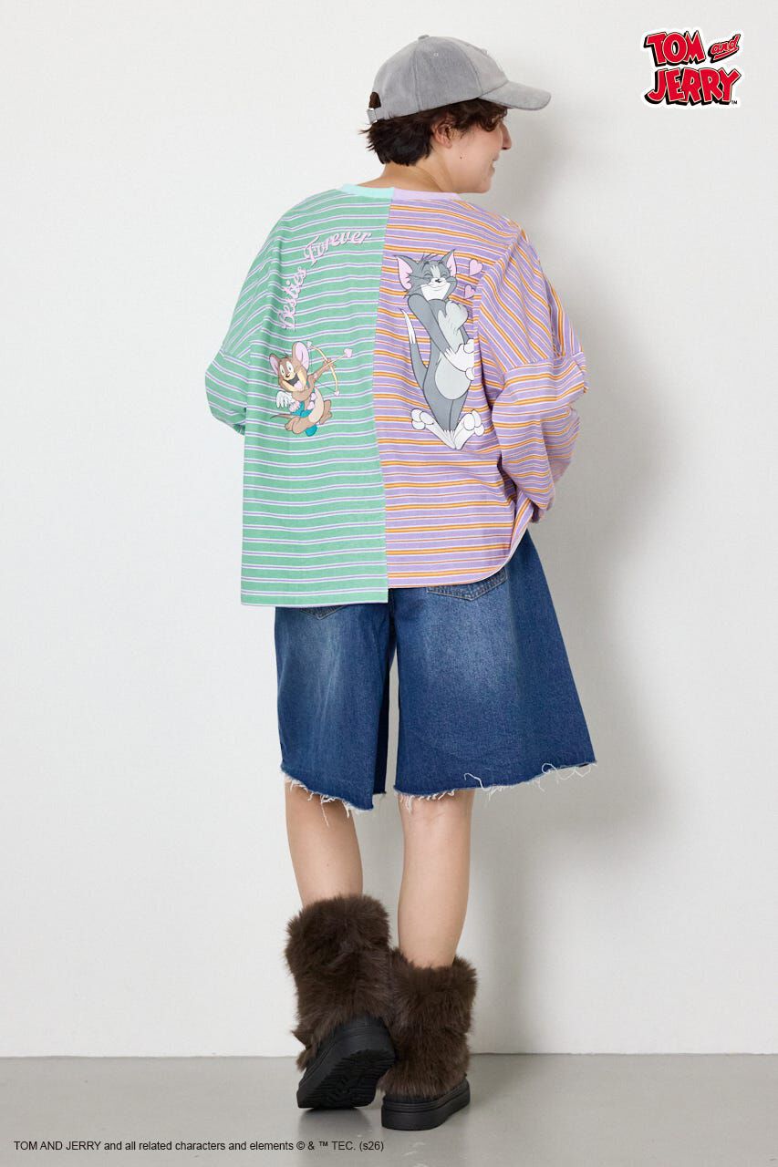RODEO CROWNS「(TOM and JERRY)カスタムボーダーロンTEE」|Tシャツ・カットソー|