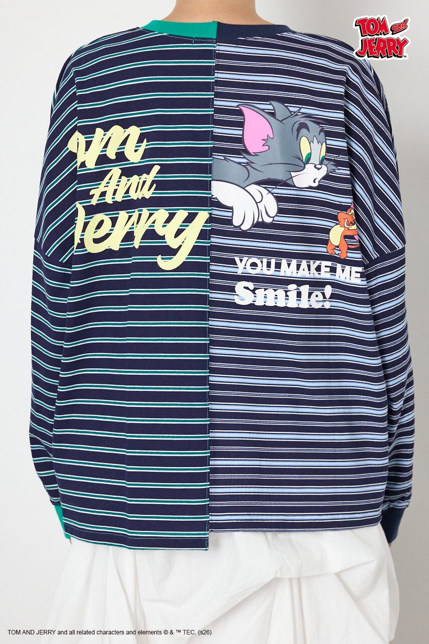 RODEO CROWNS「(TOM and JERRY)カスタムボーダーロンTEE」|Tシャツ・カットソー|