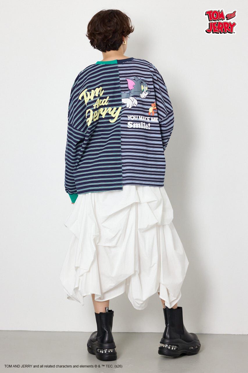 RODEO CROWNS「(TOM and JERRY)カスタムボーダーロンTEE」|Tシャツ・カットソー|