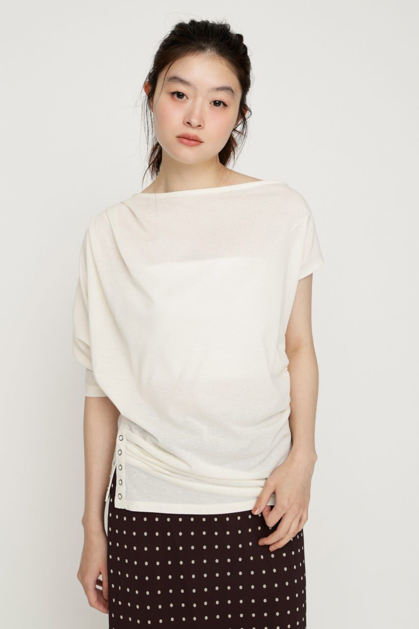 SLY「DEFORMED DRAPE トップス」|Tシャツ・カットソー|IVOY3