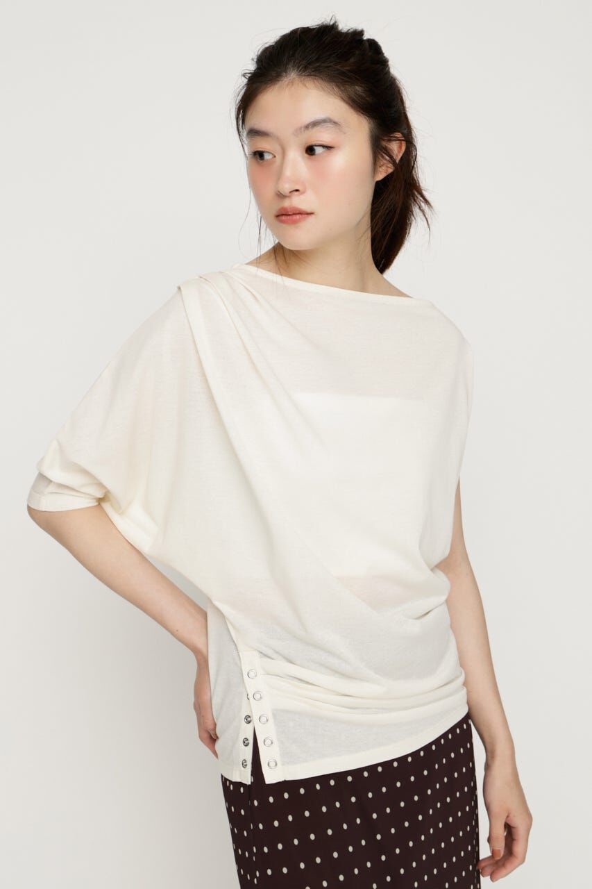 SLY「DEFORMED DRAPE トップス」|Tシャツ・カットソー|