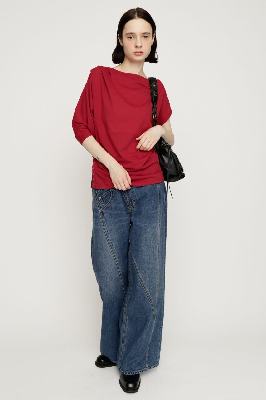 SLY「DEFORMED DRAPE トップス」|Tシャツ・カットソー|