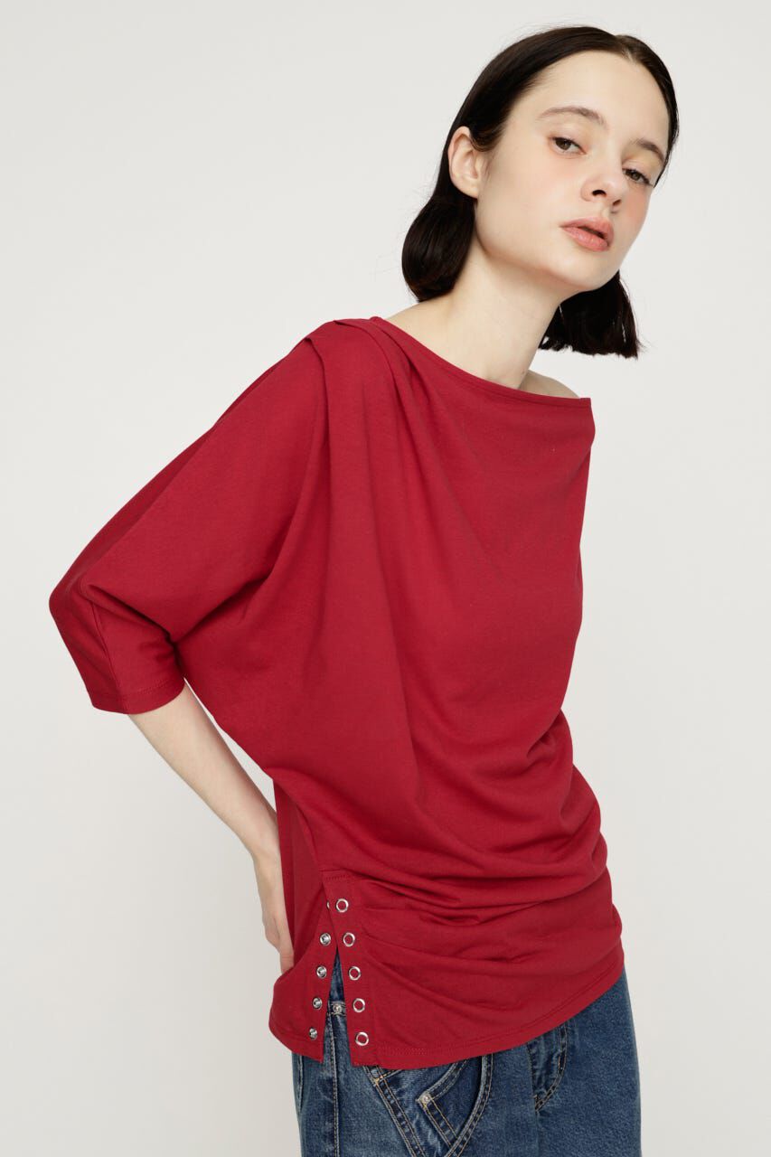 SLY「DEFORMED DRAPE トップス」|Tシャツ・カットソー|