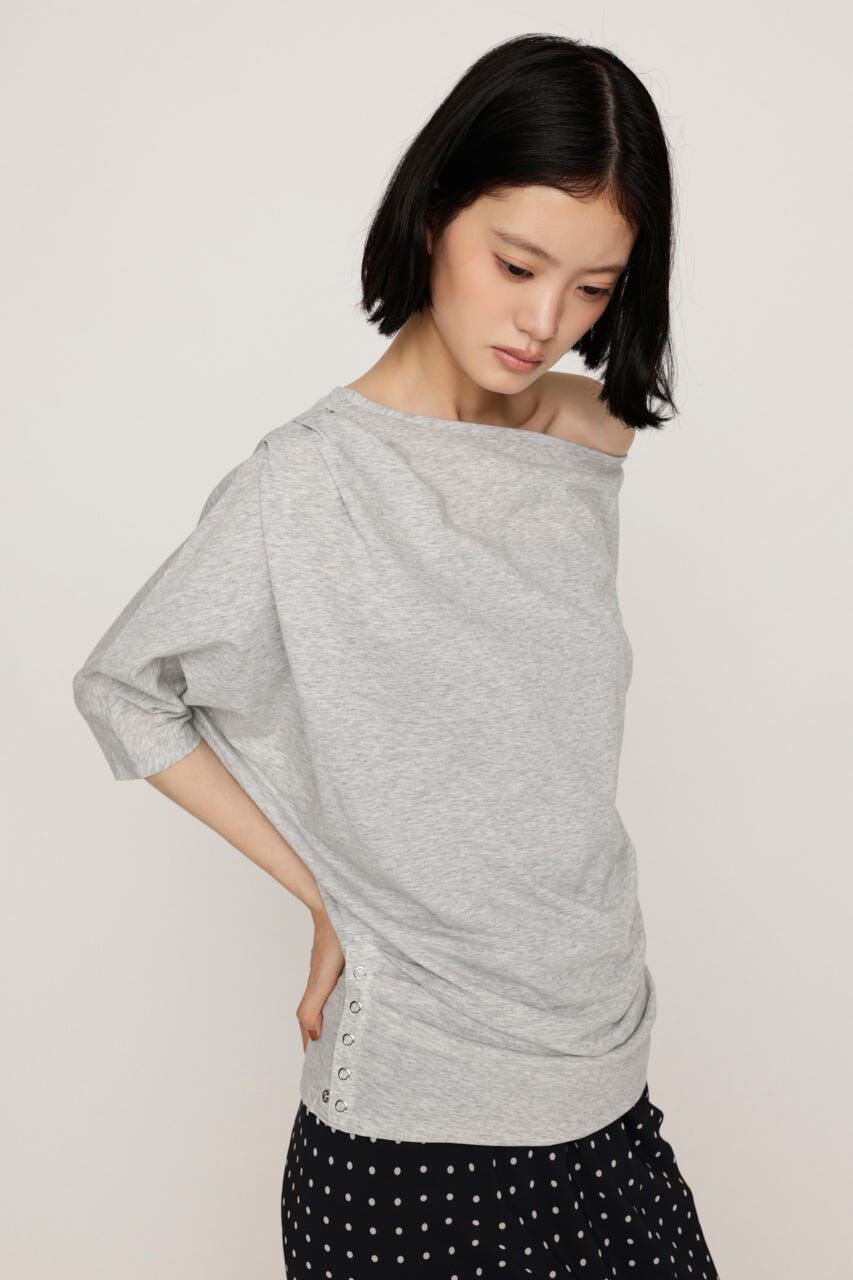 SLY「DEFORMED DRAPE トップス」|Tシャツ・カットソー|