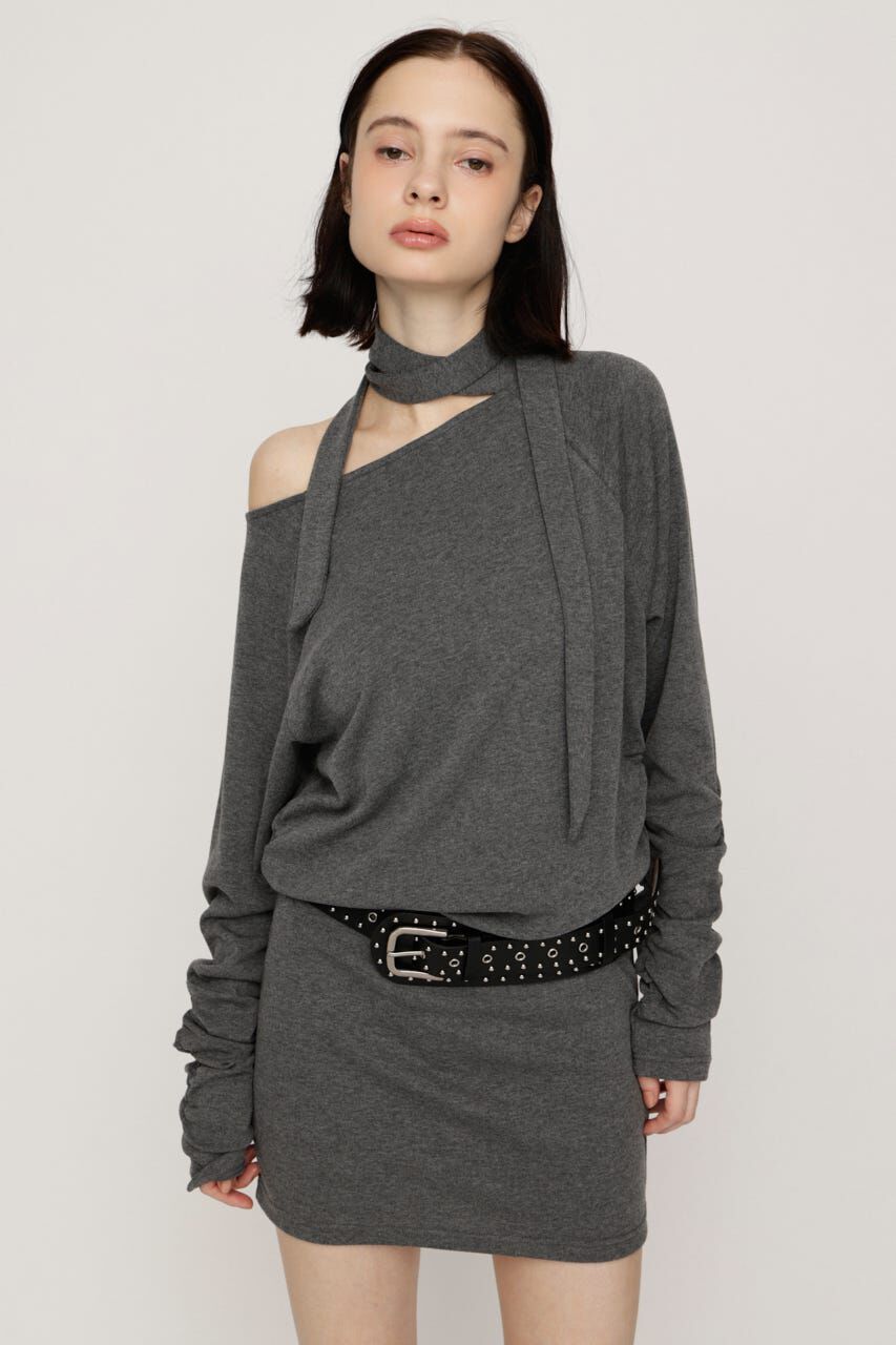 SLY「DOLMAN CUT TIE ショートワンピース」|ワンピース|
