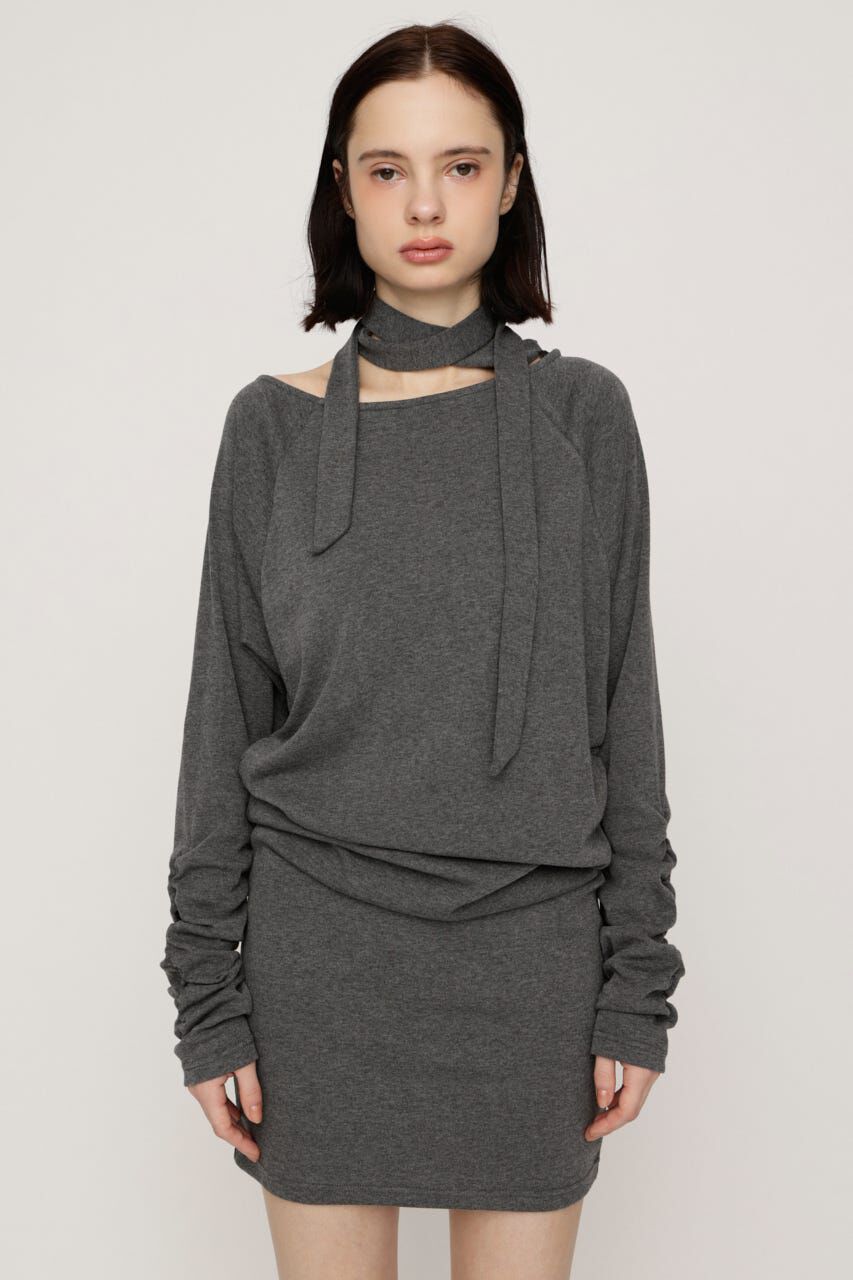 SLY「DOLMAN CUT TIE ショートワンピース」|ワンピース|