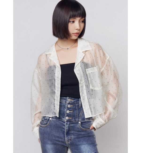 EMODA「【NEWカラー登場！】エアリーショートシャツ」|シャツ・ブラウス|ホワイト