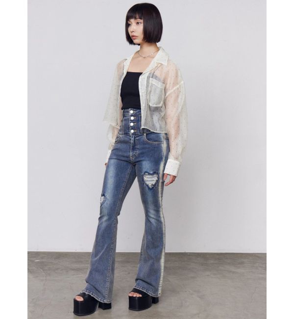 EMODA「【NEWカラー登場！】エアリーショートシャツ」|シャツ・ブラウス|