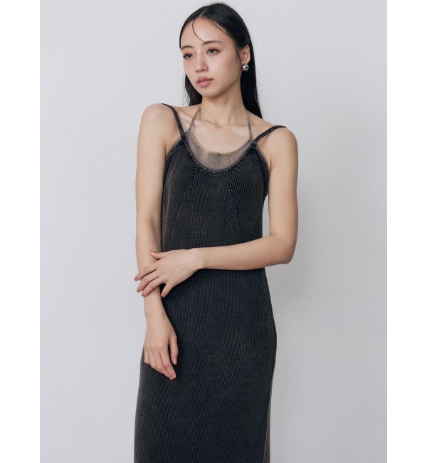 MURUA「レイヤードライクニットキャミワンピース」|ワンピース|