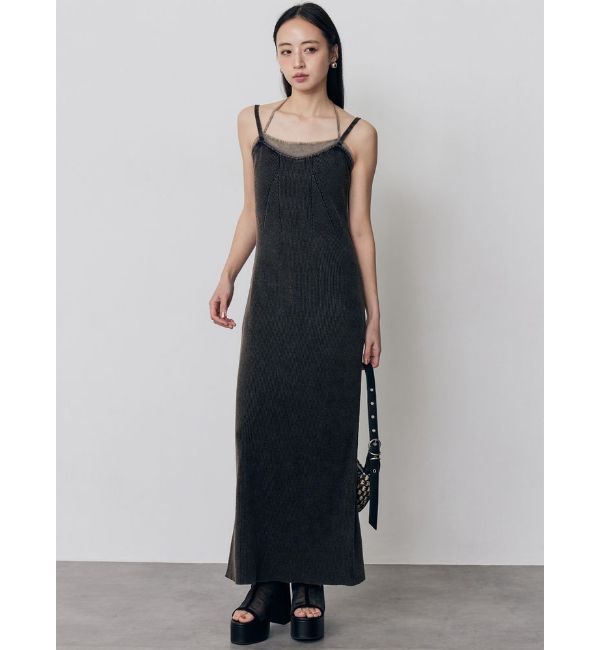 MURUA「レイヤードライクニットキャミワンピース」|ワンピース|